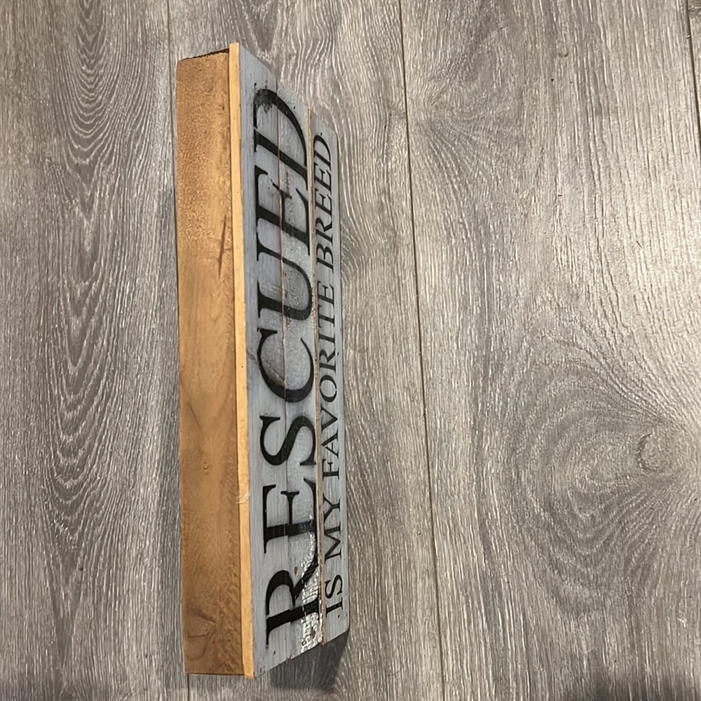 Vintage Rescued Wooden Sign - Picture 3 of 5